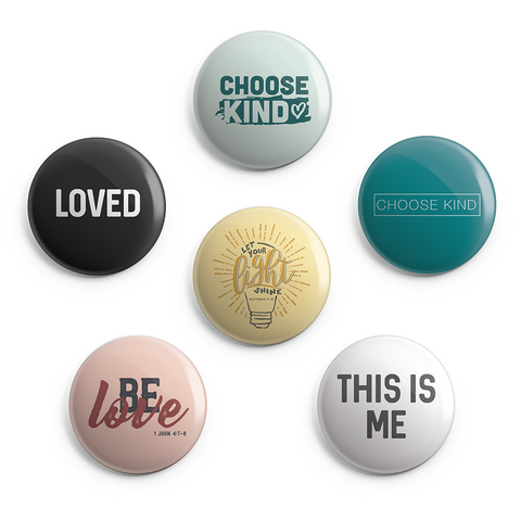 Love and Kindness Button Pack
