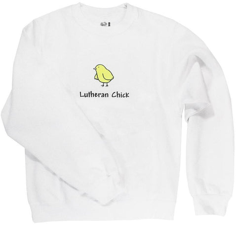 Lutheran Chick Crewneck Sweatshirt (Multiple Colors)
