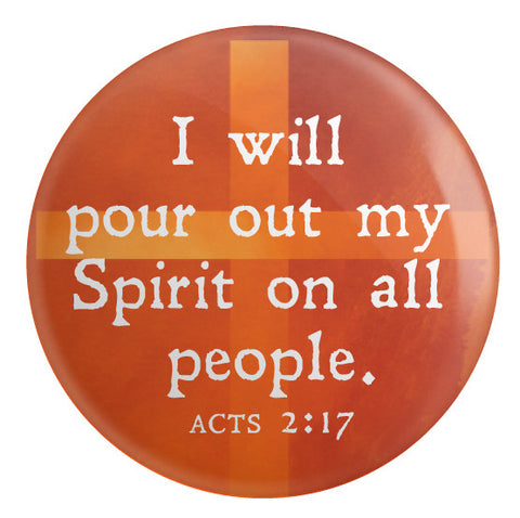 Pentecost Sunday Button - 2.25 Inches