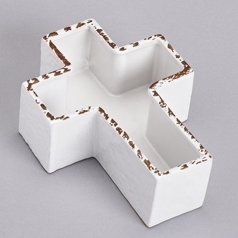 Porcelain Cross Planter