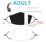 Adult Face Mask Spec Sheet. Choose Kind Striped Face Mask.