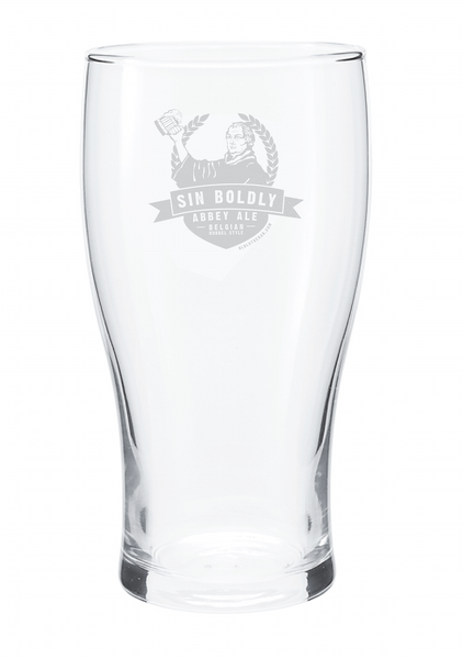 Sin Boldly Abbey Ale Pub Glass – OldLutheran