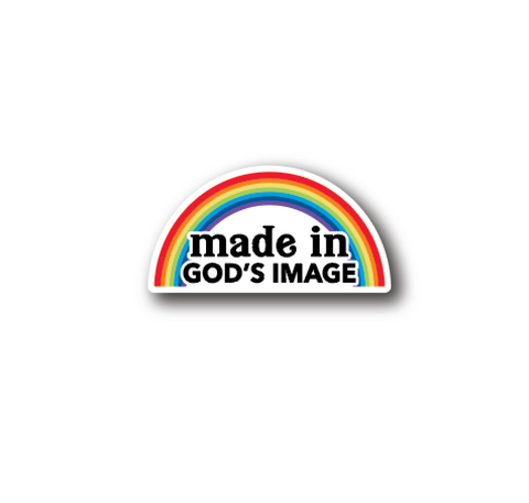 Made in God's Image Pride Sticker