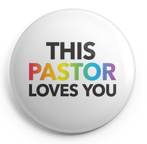 This Pastor Loves You Button - 2.25 Inch