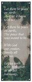 Let There Be Peace Banner Christmas Theme