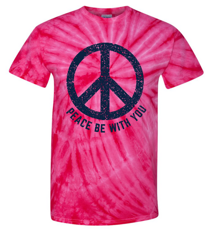 Peace Be With You Tie-Dye T-Shirt (Multiple Colors)