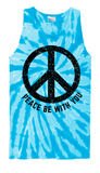 Peace Be With You Tie-Dye Tank Top (Multiple Colors)