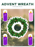 Advent Wreath Sticker Set (Multiple Colors)