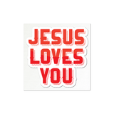 Jesus Loves You Sticker (Multiple Colors)