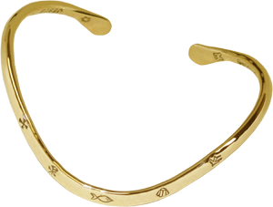 14K Gold Christian Symbol Bracelet