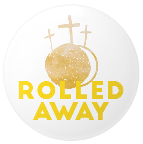 Rolled Away Button - 2.25 Inches