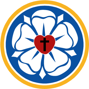Luther Rose Window Cling - Decal - Lutheran Sticker